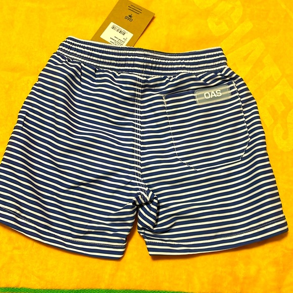 OAS Boys Busy Blue swim trunks Sz.4 - Picture 2 of 2